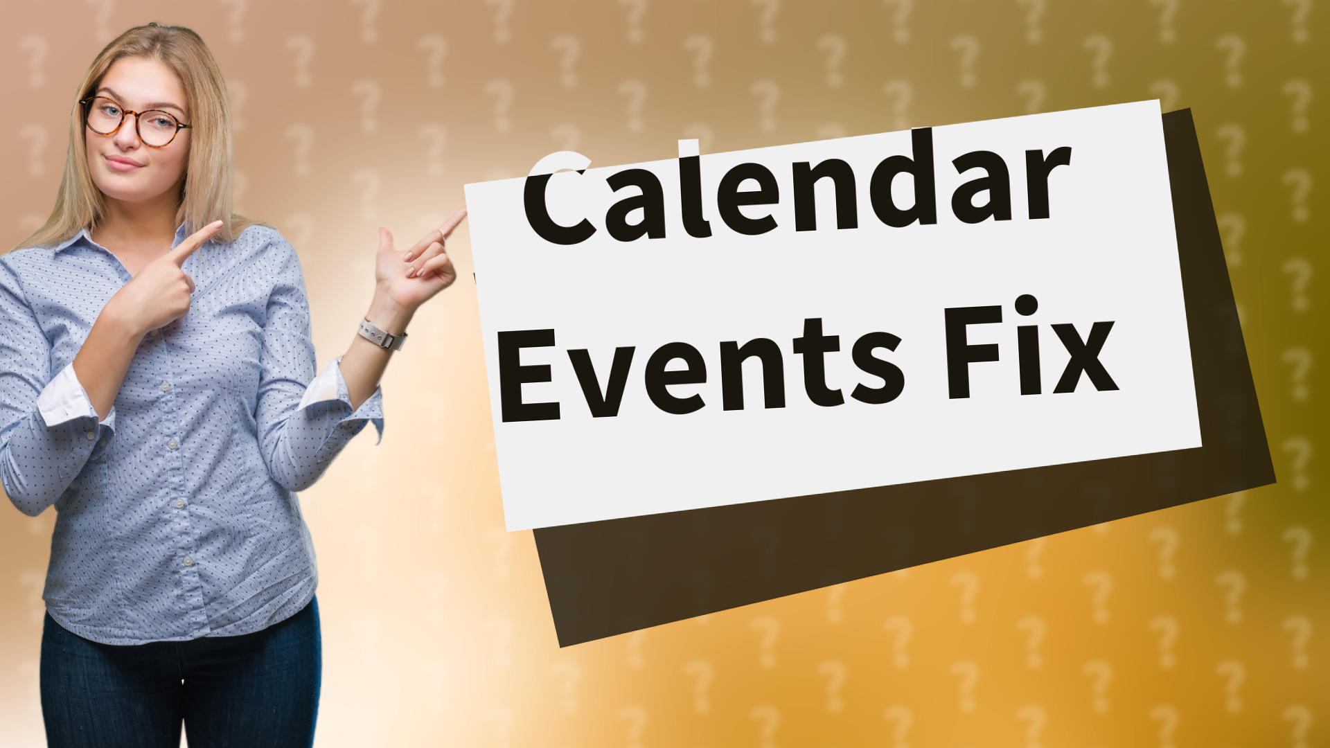 Calendar Events Fix