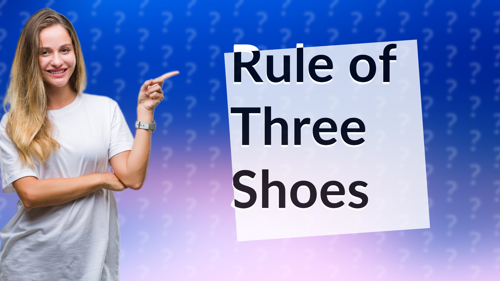 Rule of Three Shoes