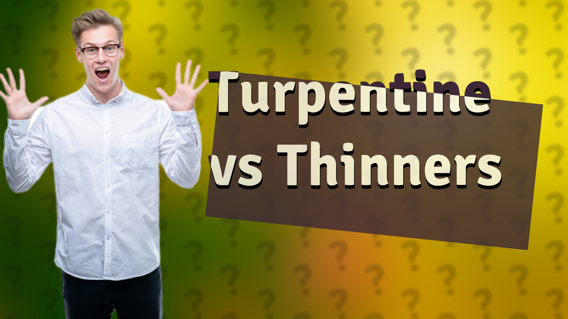 Turpentine vs Thinners
