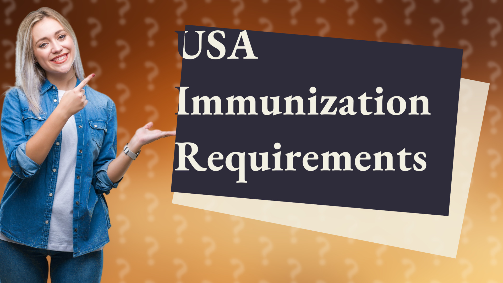 USA Immunization Requirements