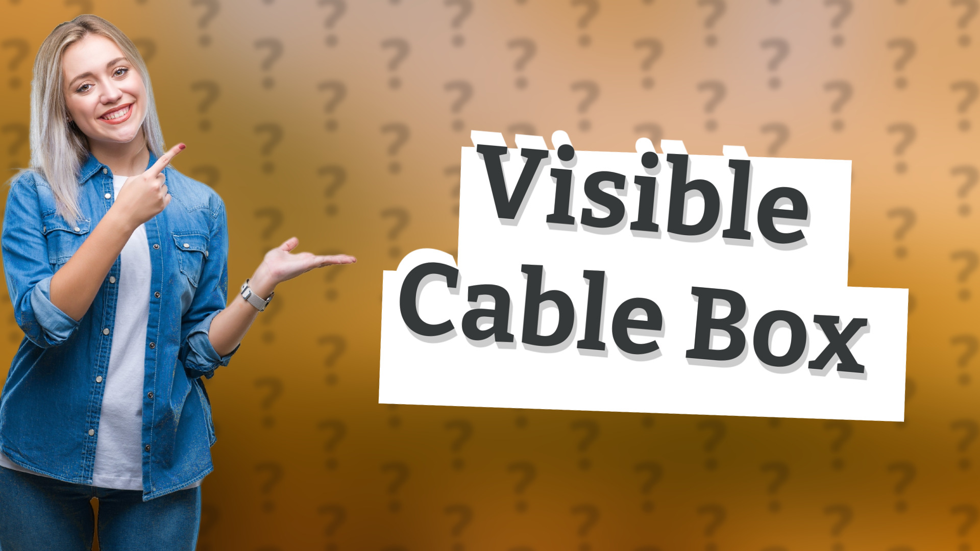 Visible Cable Box