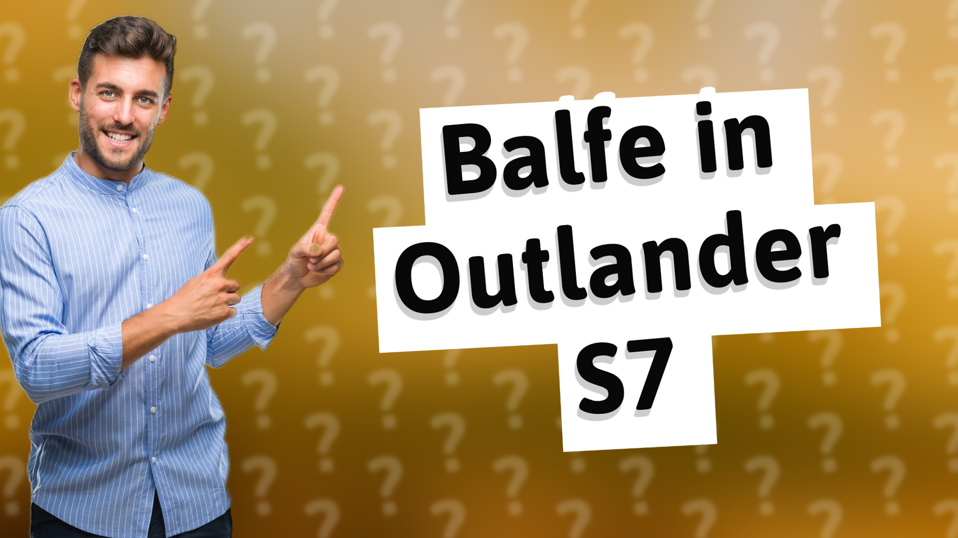 Balfe in Outlander S7