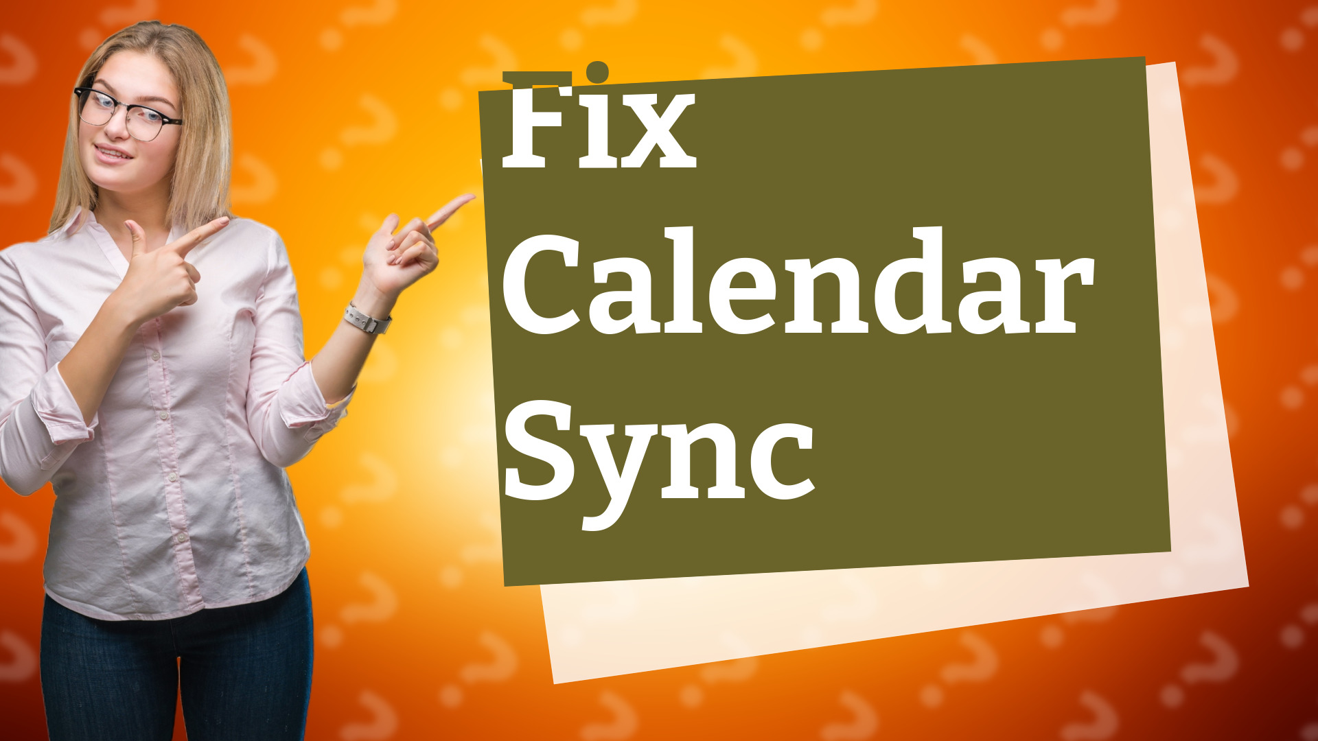 Fix Calendar Sync