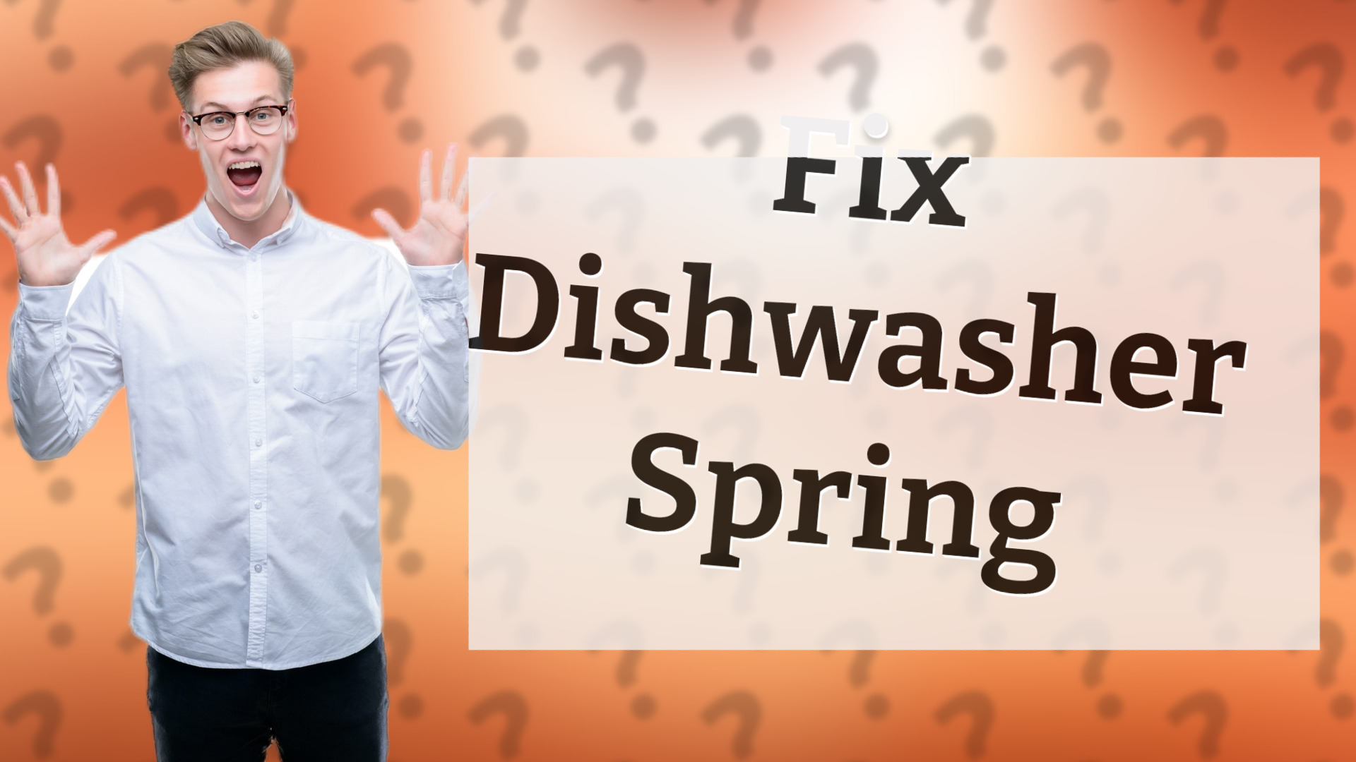 Fix Dishwasher Spring