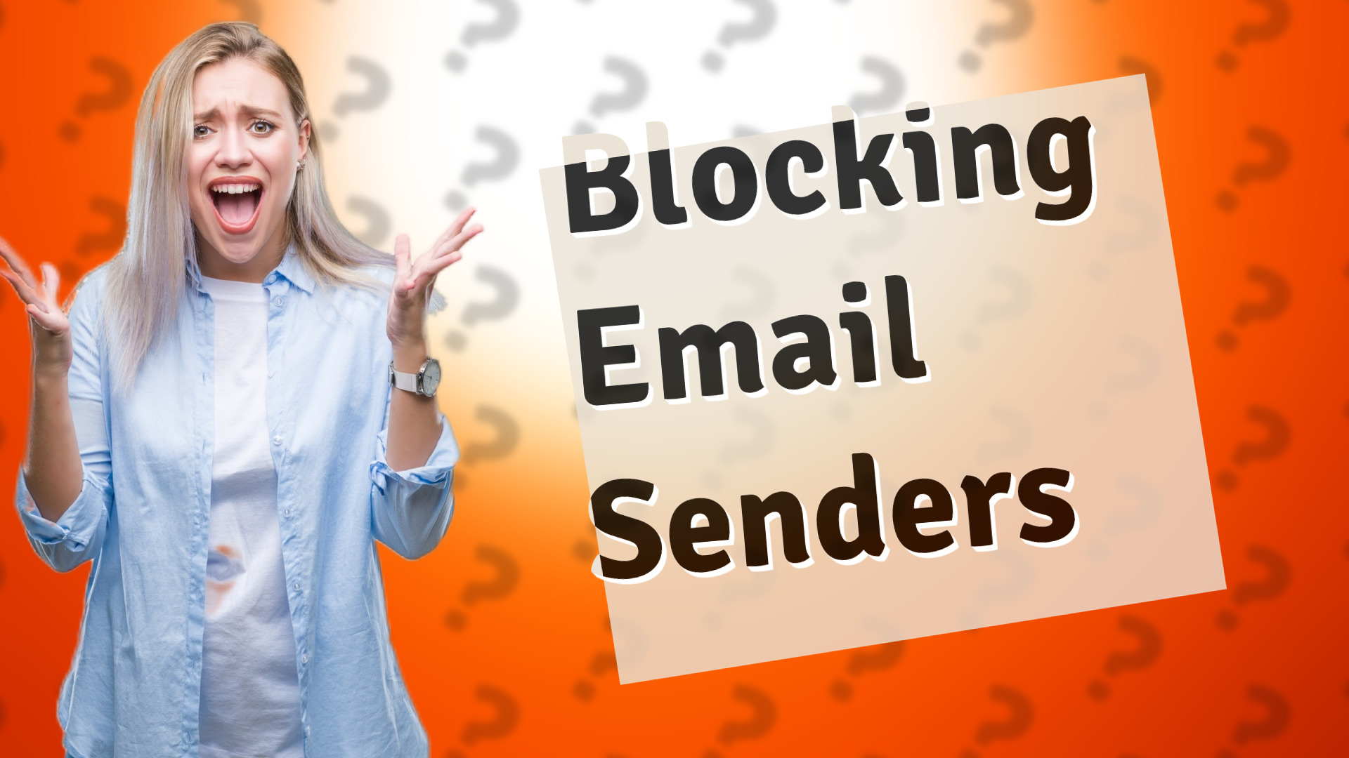 Blocking Email Senders