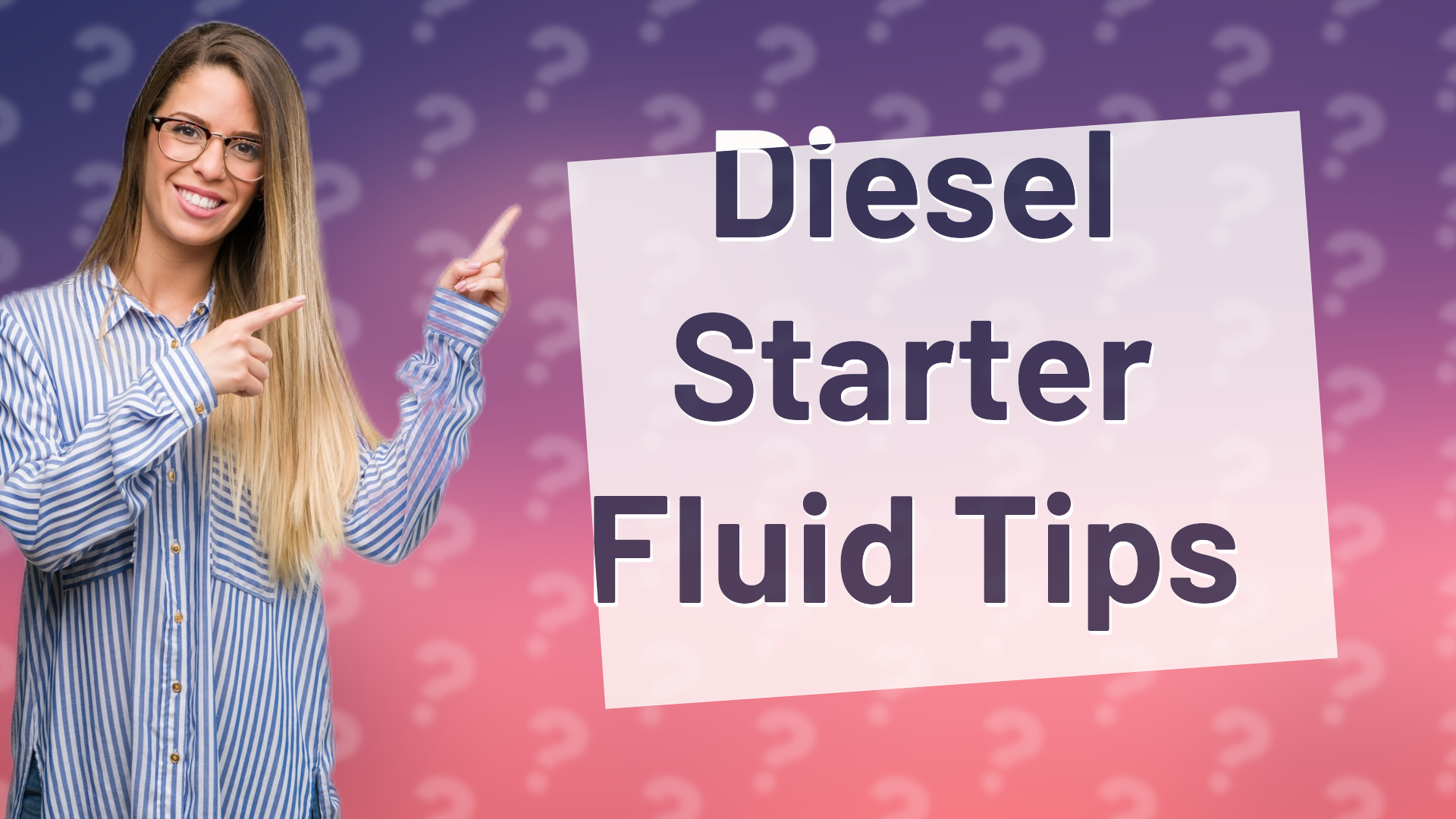Diesel Starter Fluid Tips