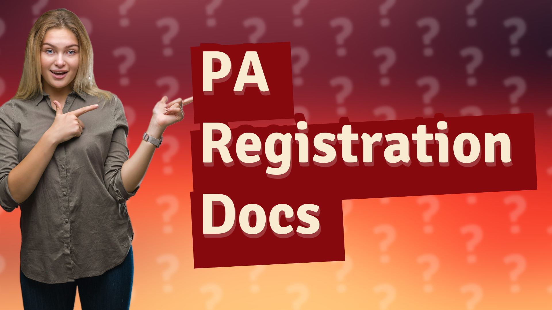 PA Registration Docs