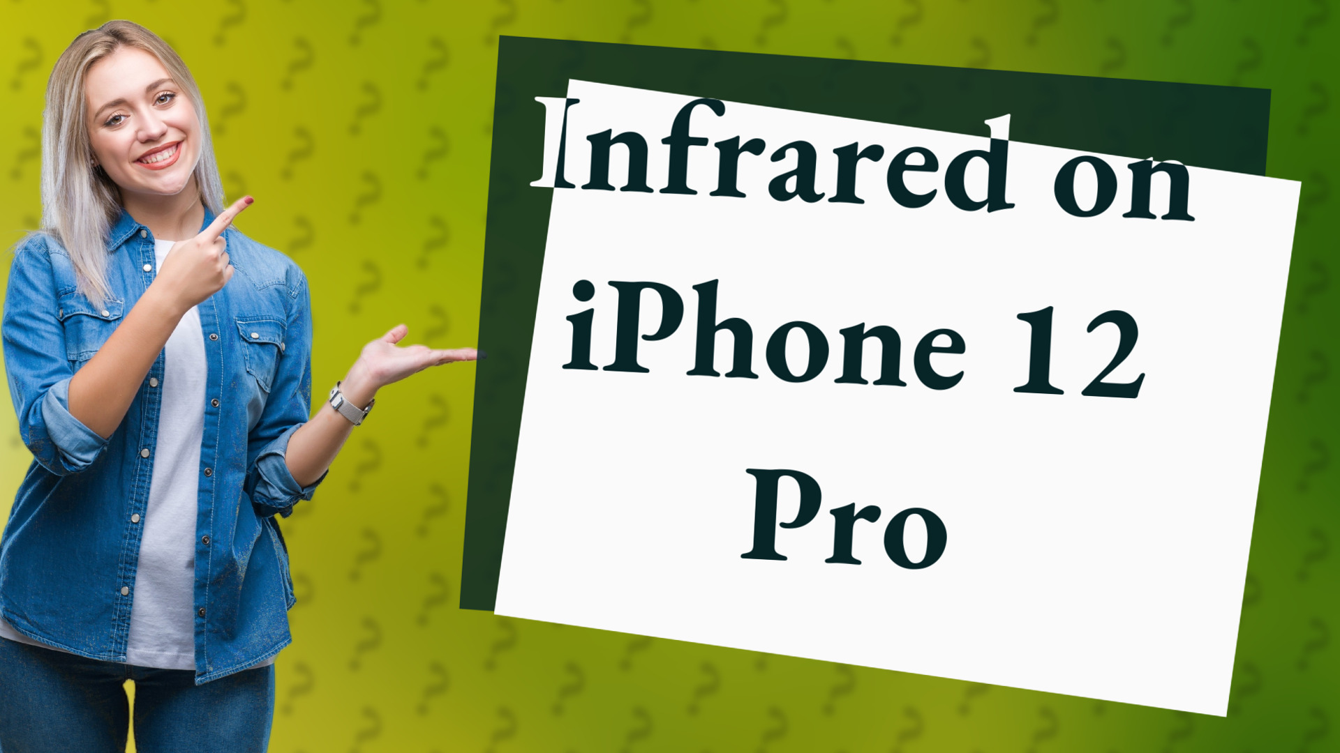 Infrared on iPhone 12 Pro
