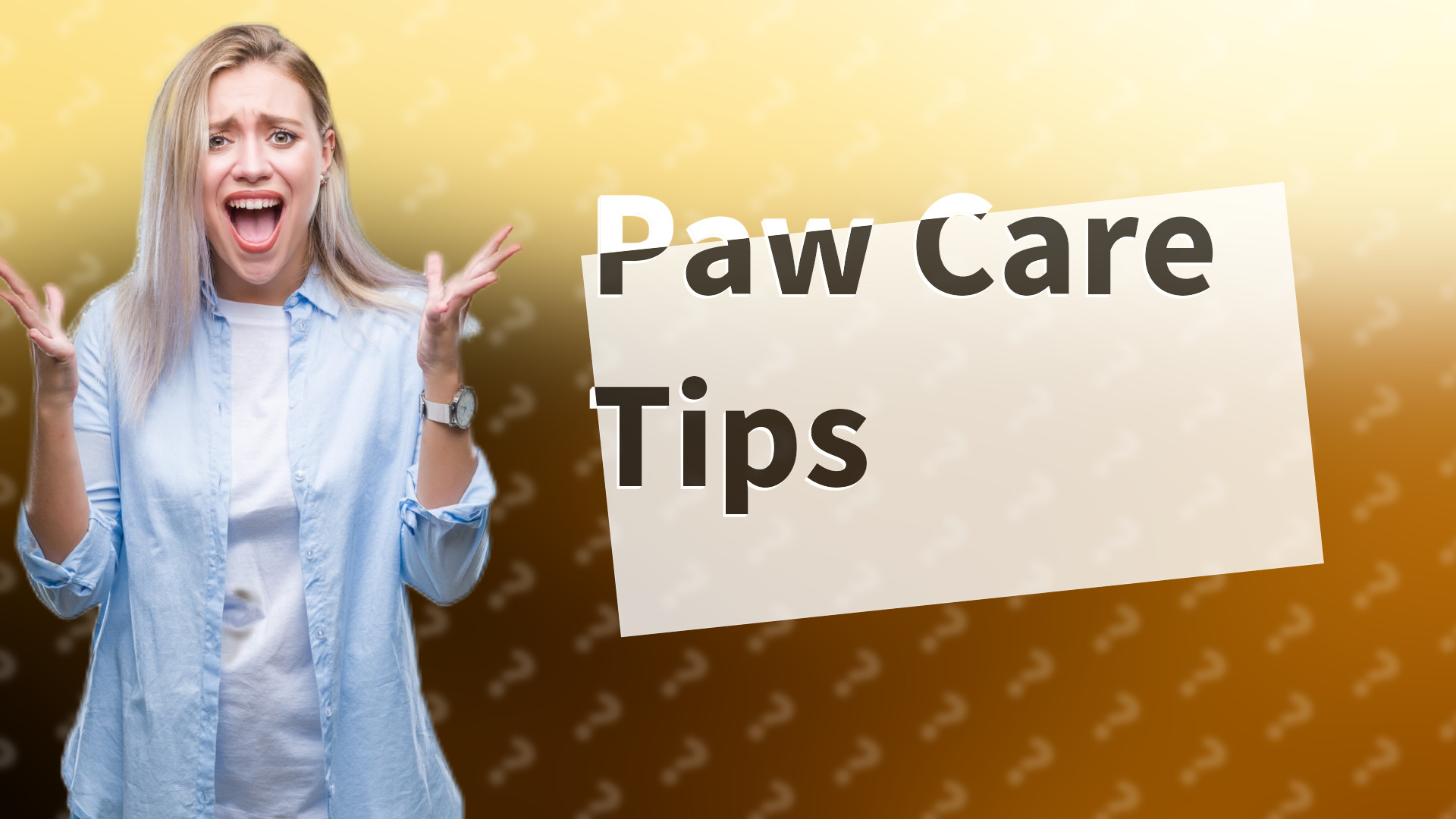 Paw Care Tips