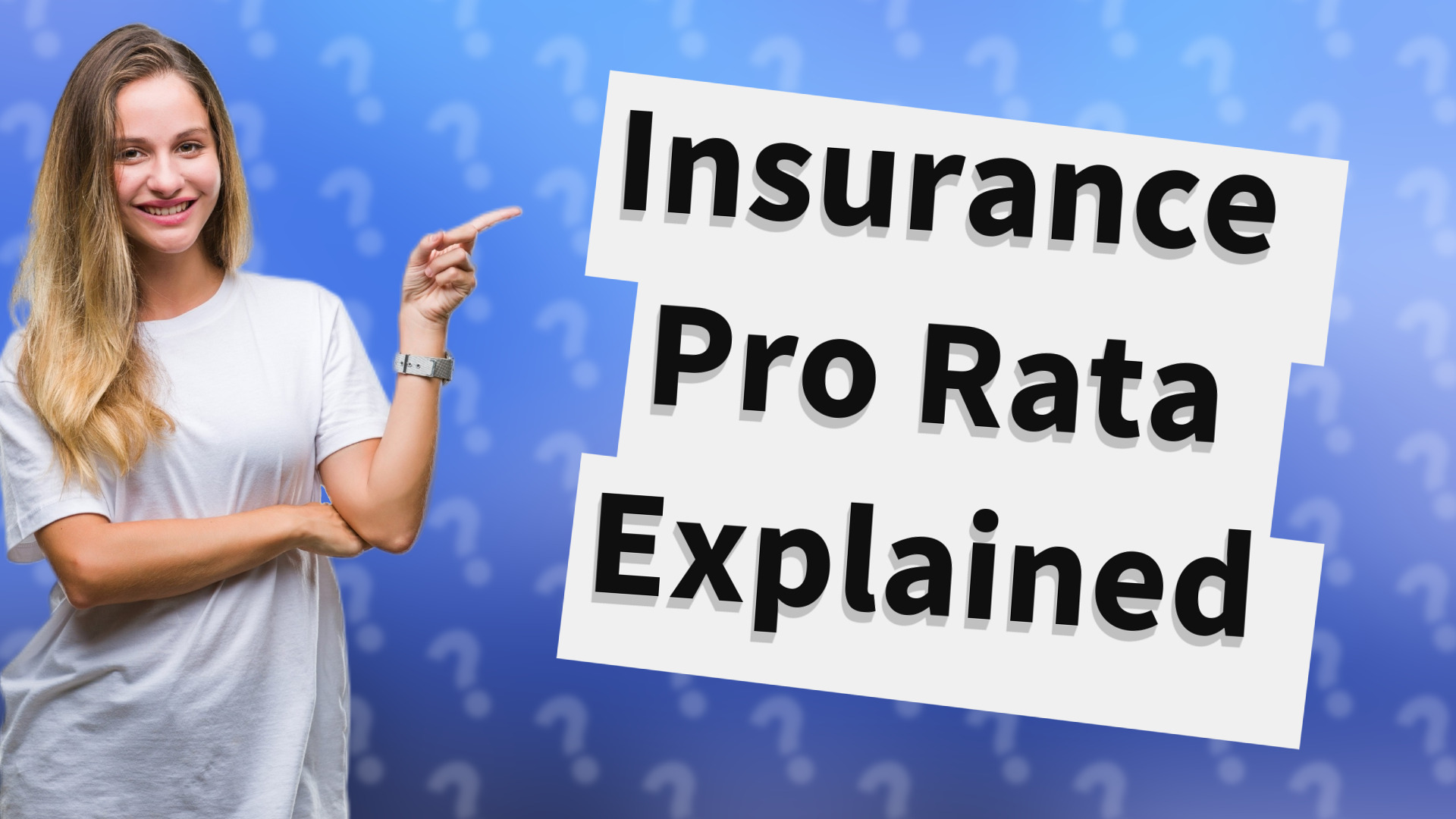 Insurance Pro Rata Explained