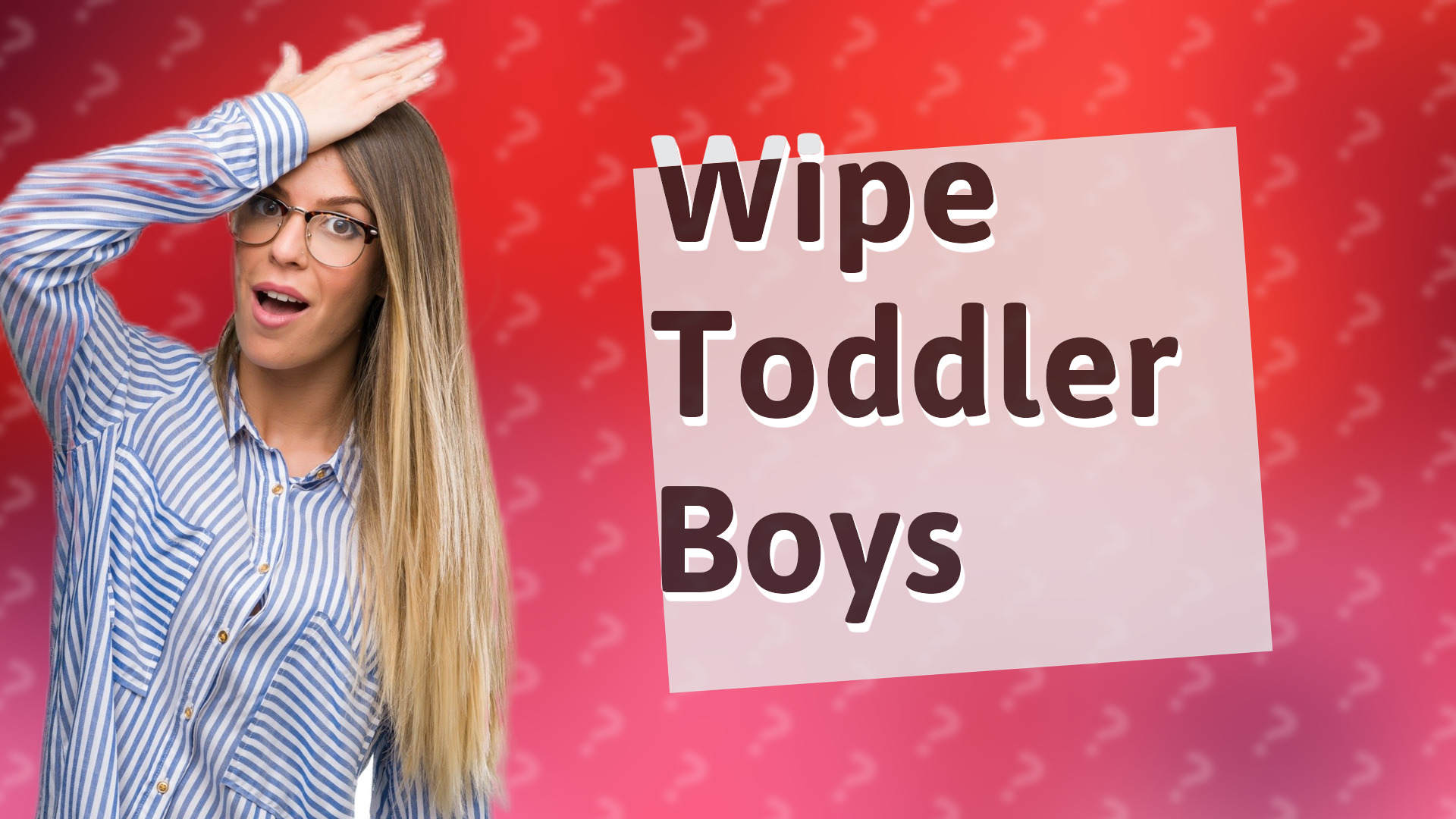 Wipe Toddler Boys