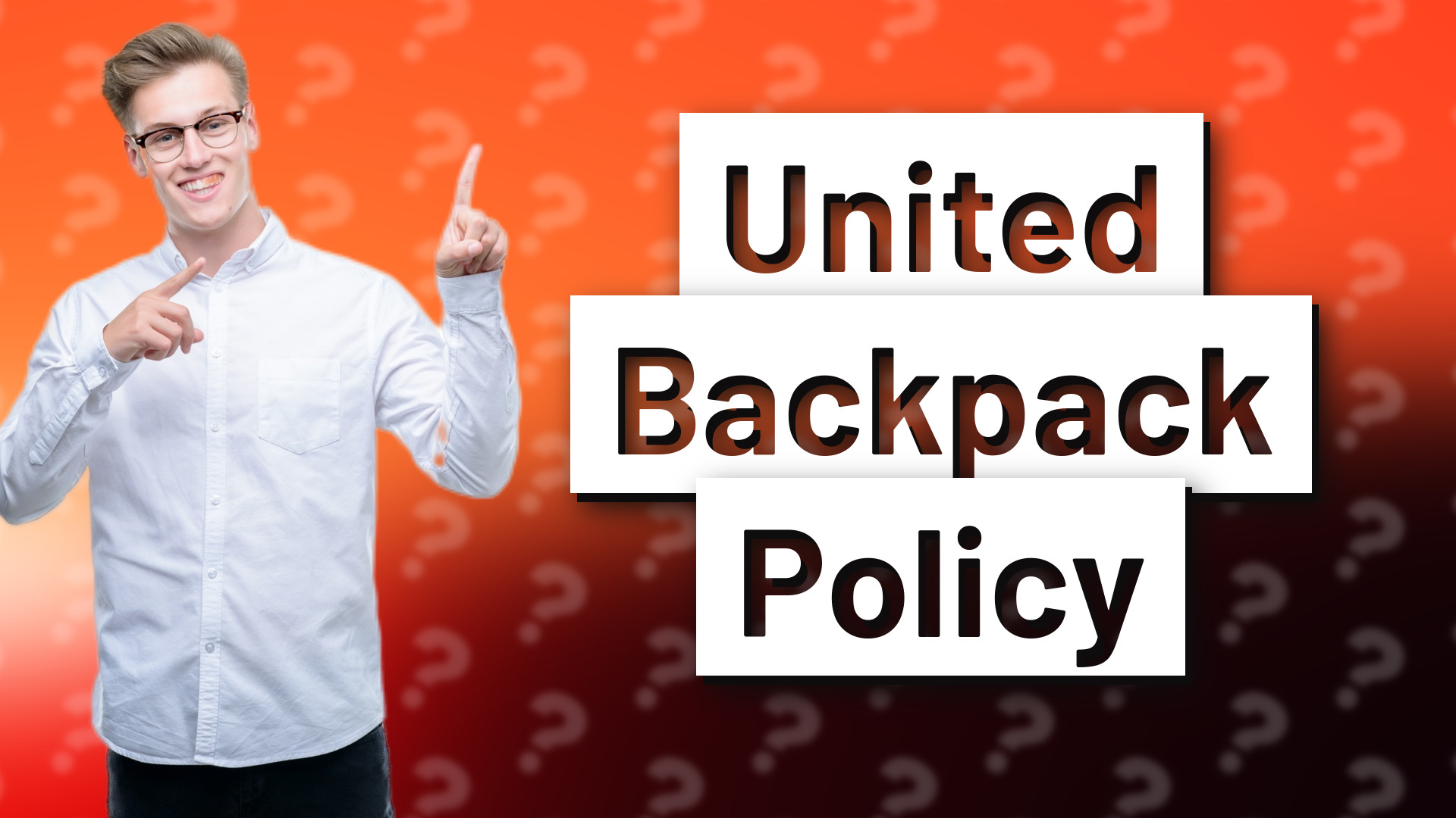 United Backpack Policy