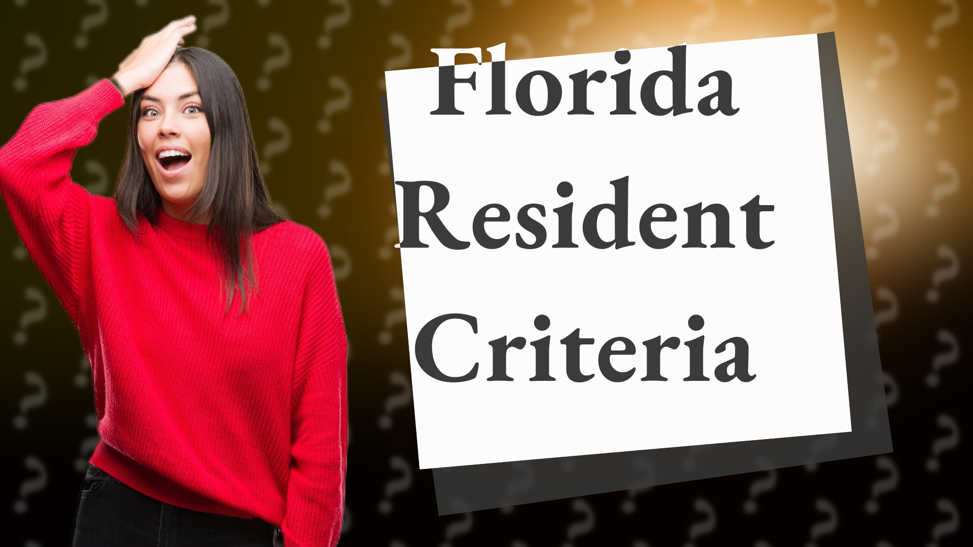 Florida Resident Criteria
