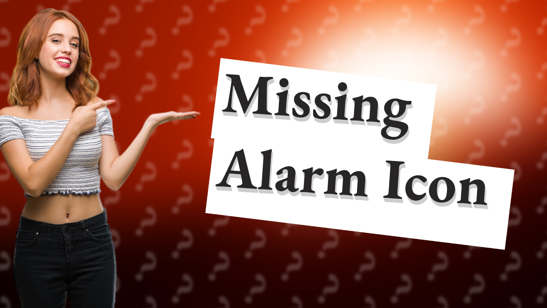 Missing Alarm Icon
