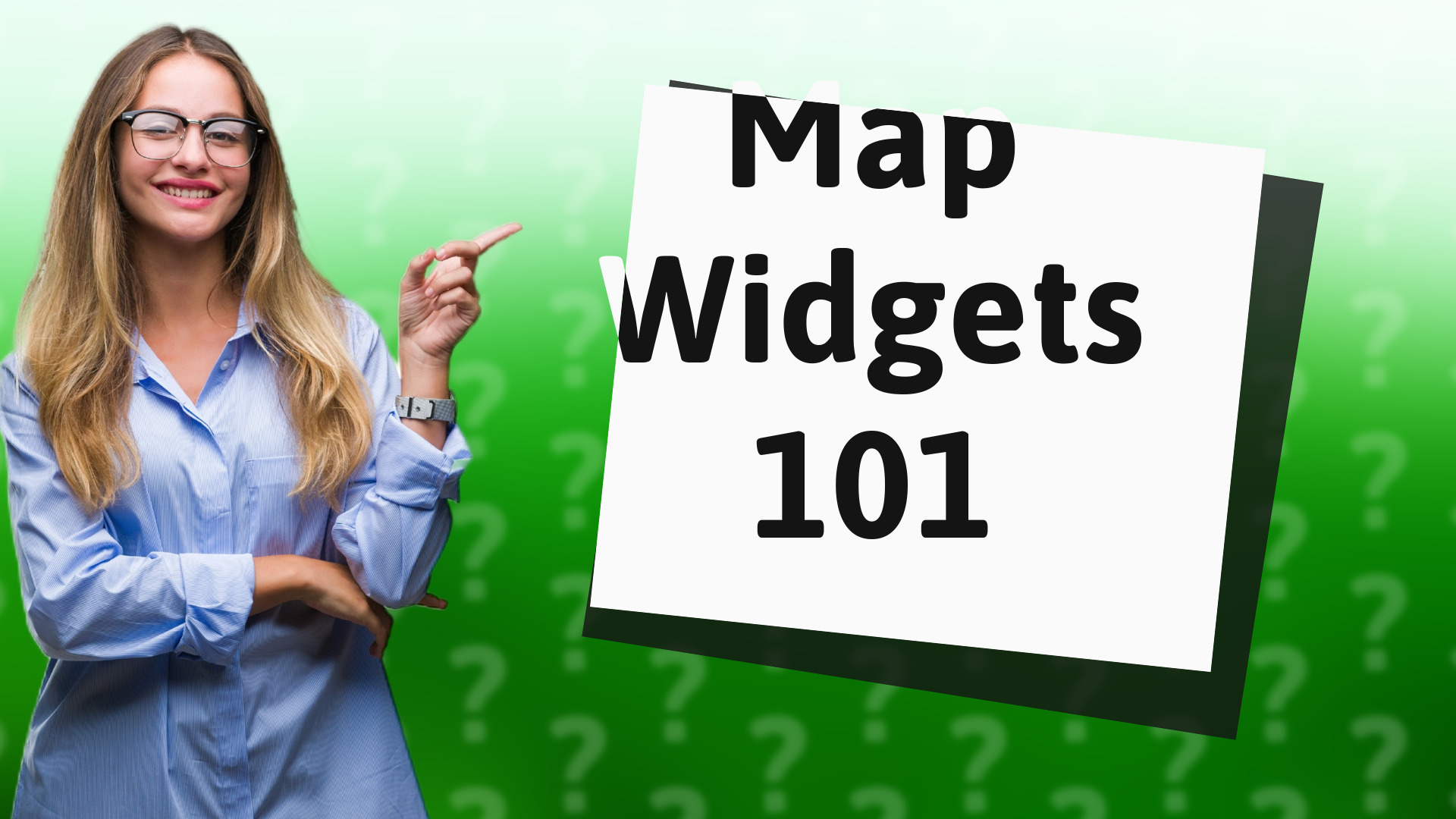 Map Widgets 101