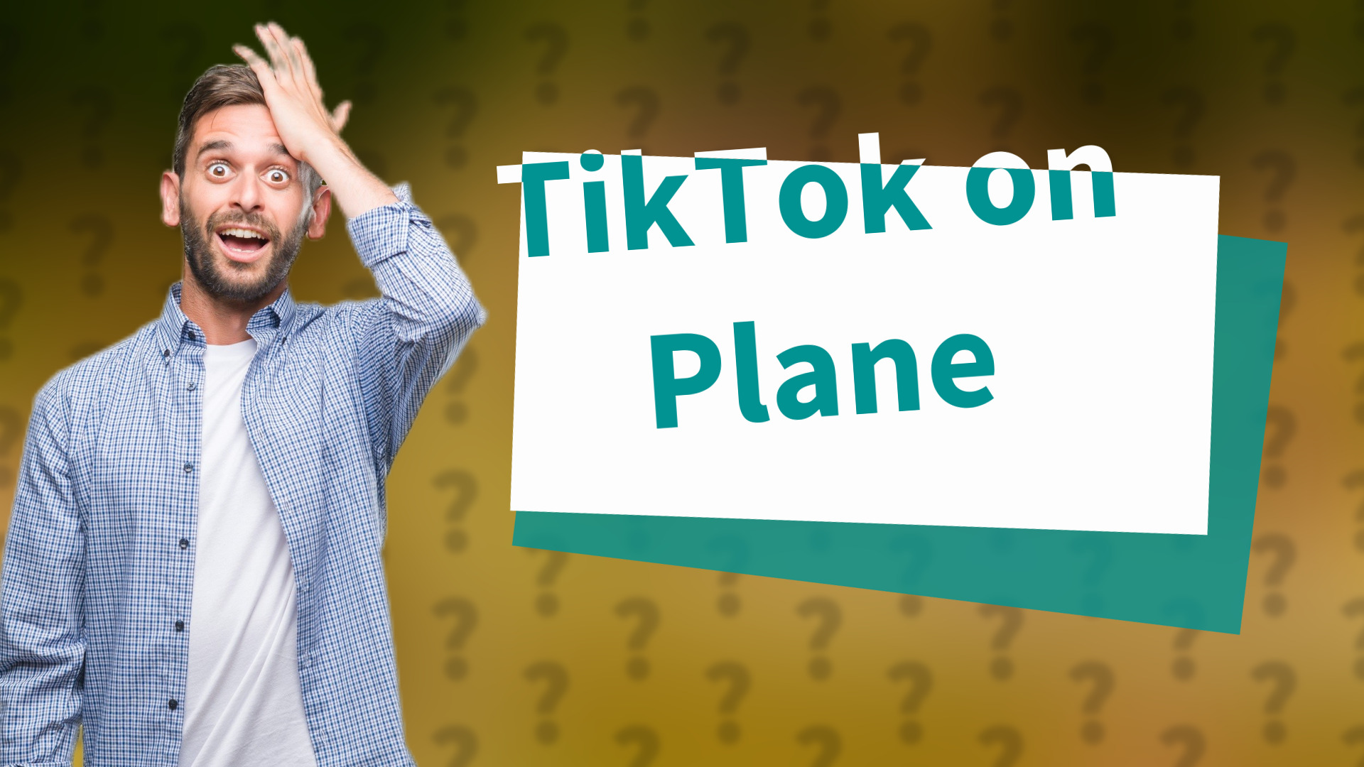 TikTok on Plane