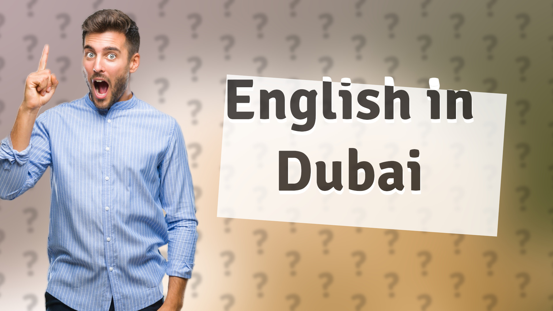 English in Dubai