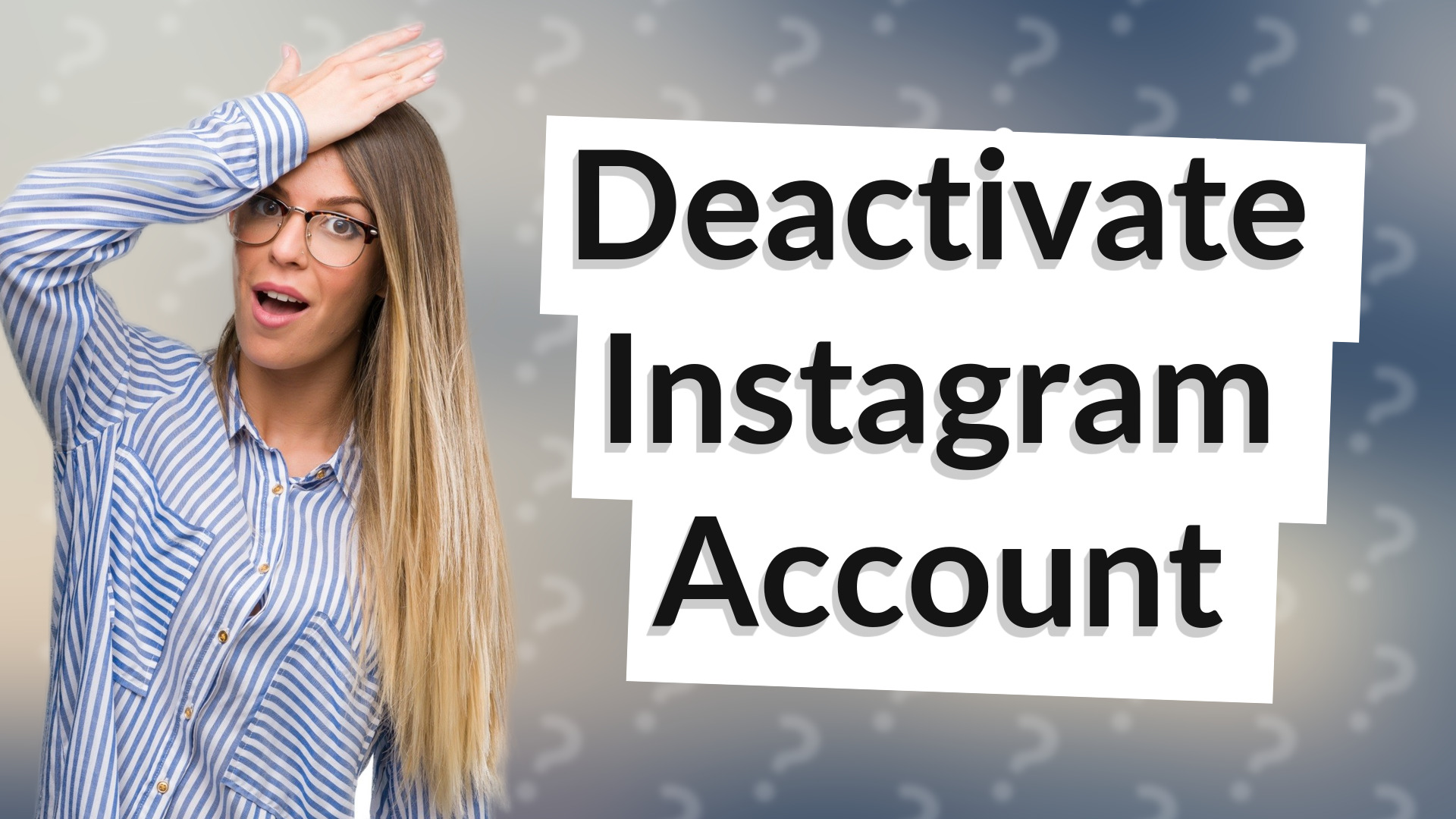 Deactivate Instagram Account