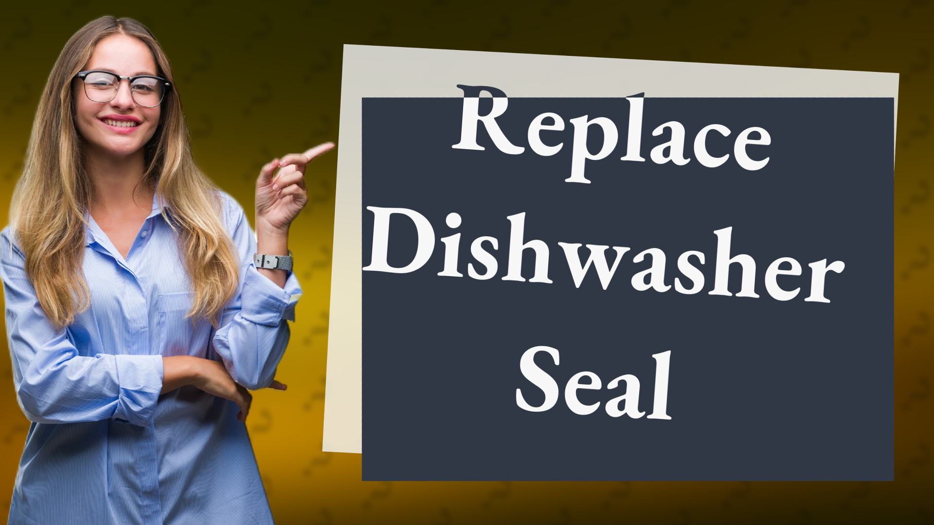 Replace Dishwasher Seal