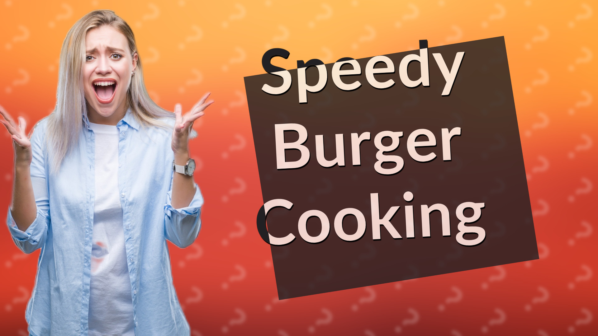 Speedy Burger Cooking