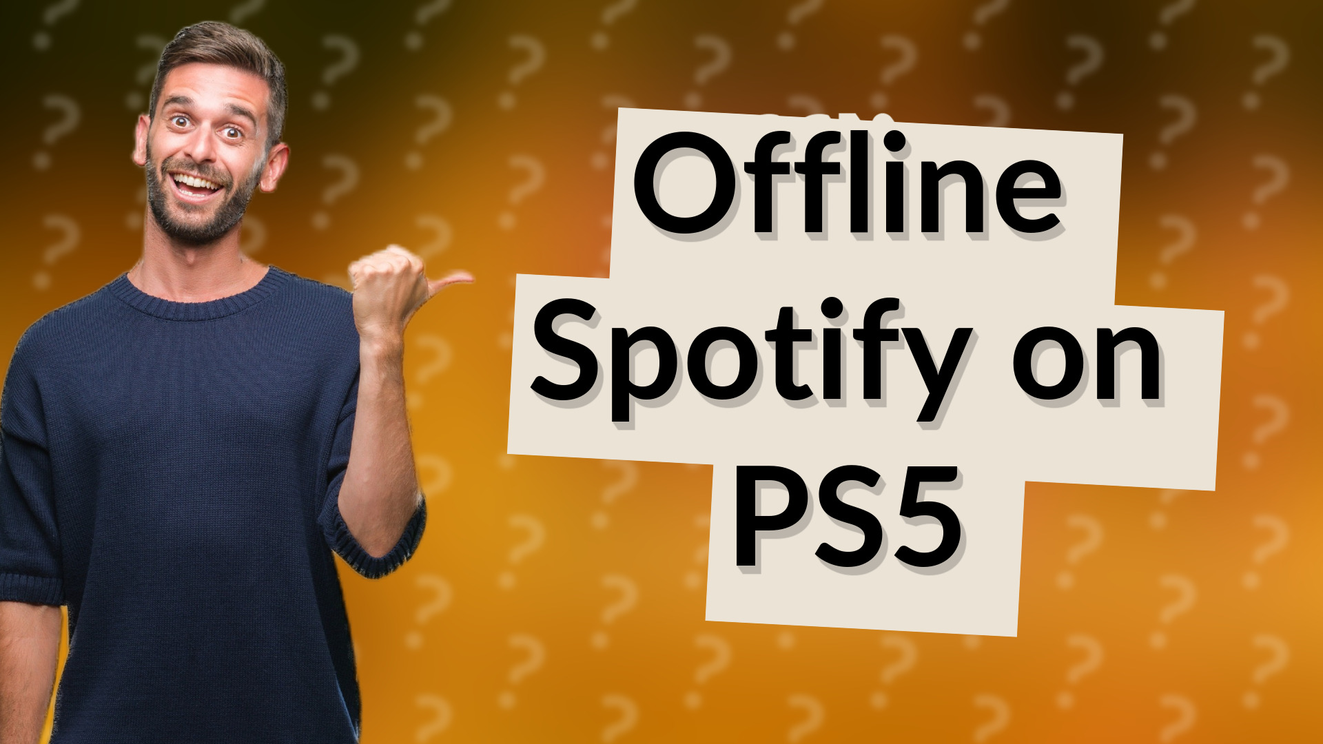 Offline Spotify on PS5