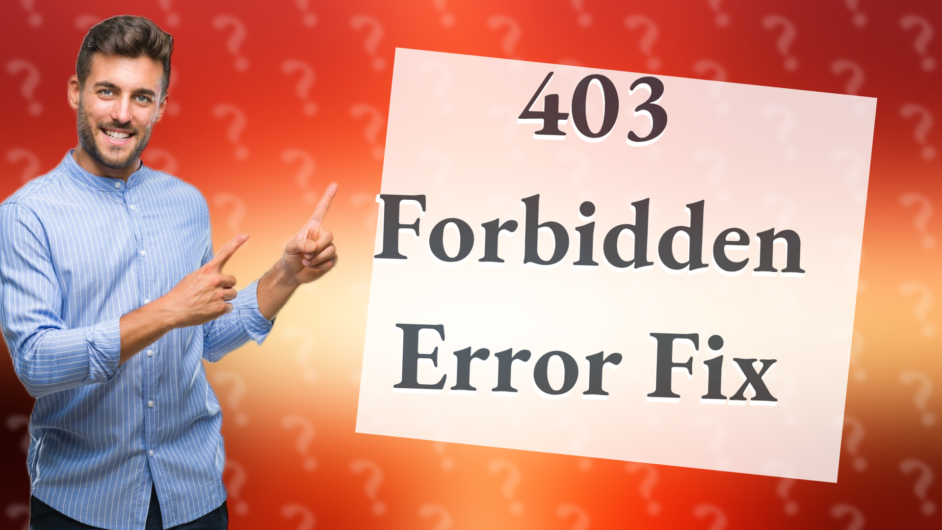 403 Forbidden Error Fix
