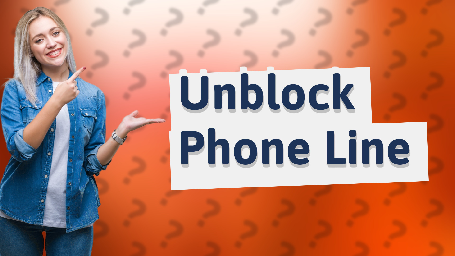Unblock Phone Line