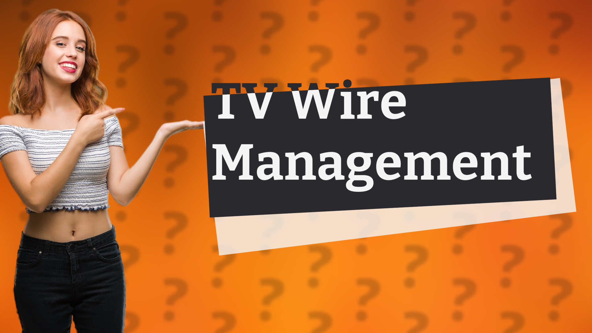 TV Wire Management