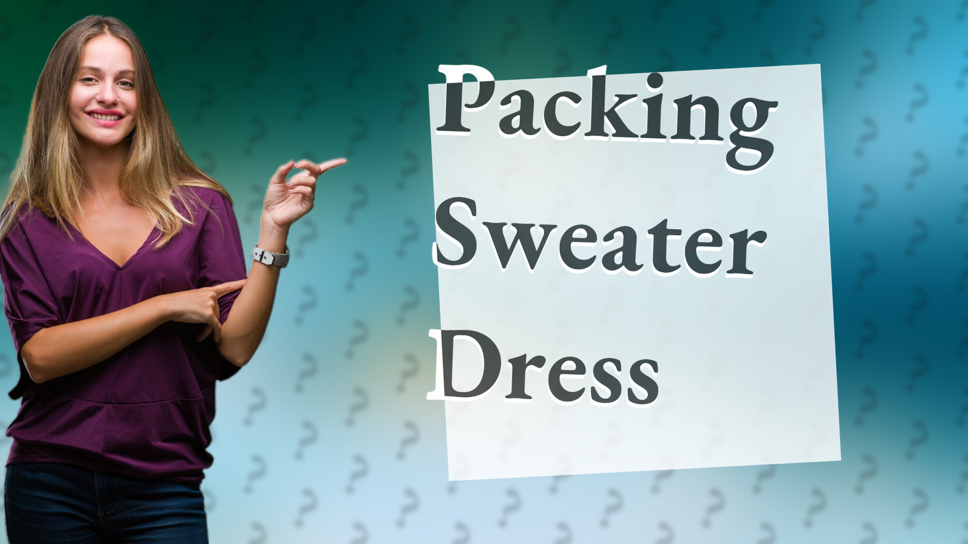 Packing Sweater Dress
