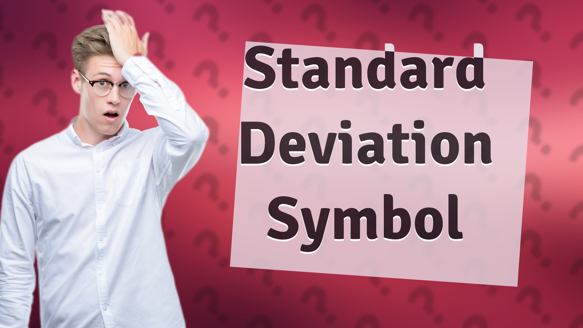 Standard Deviation Symbol