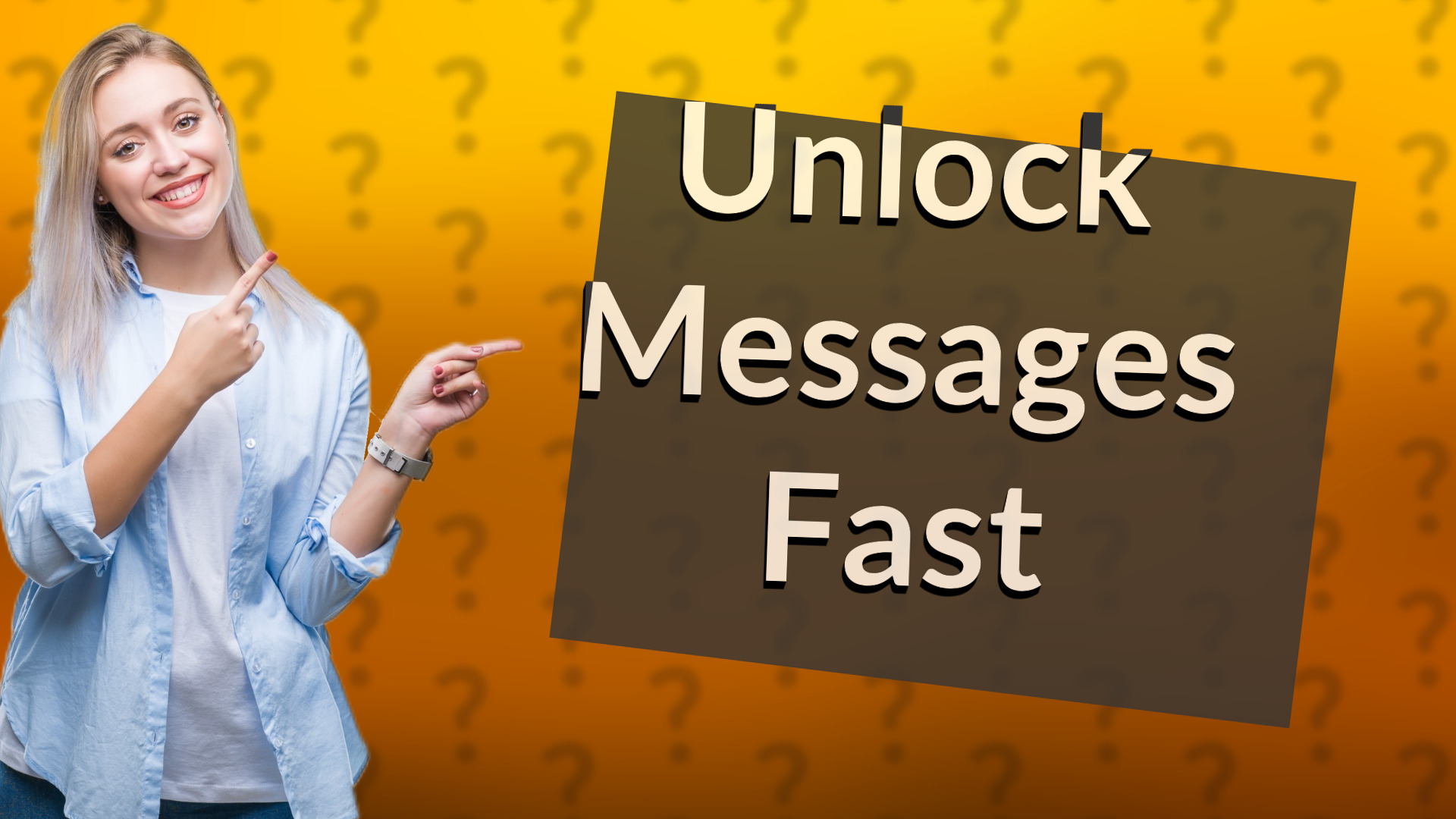 Unlock Messages Fast