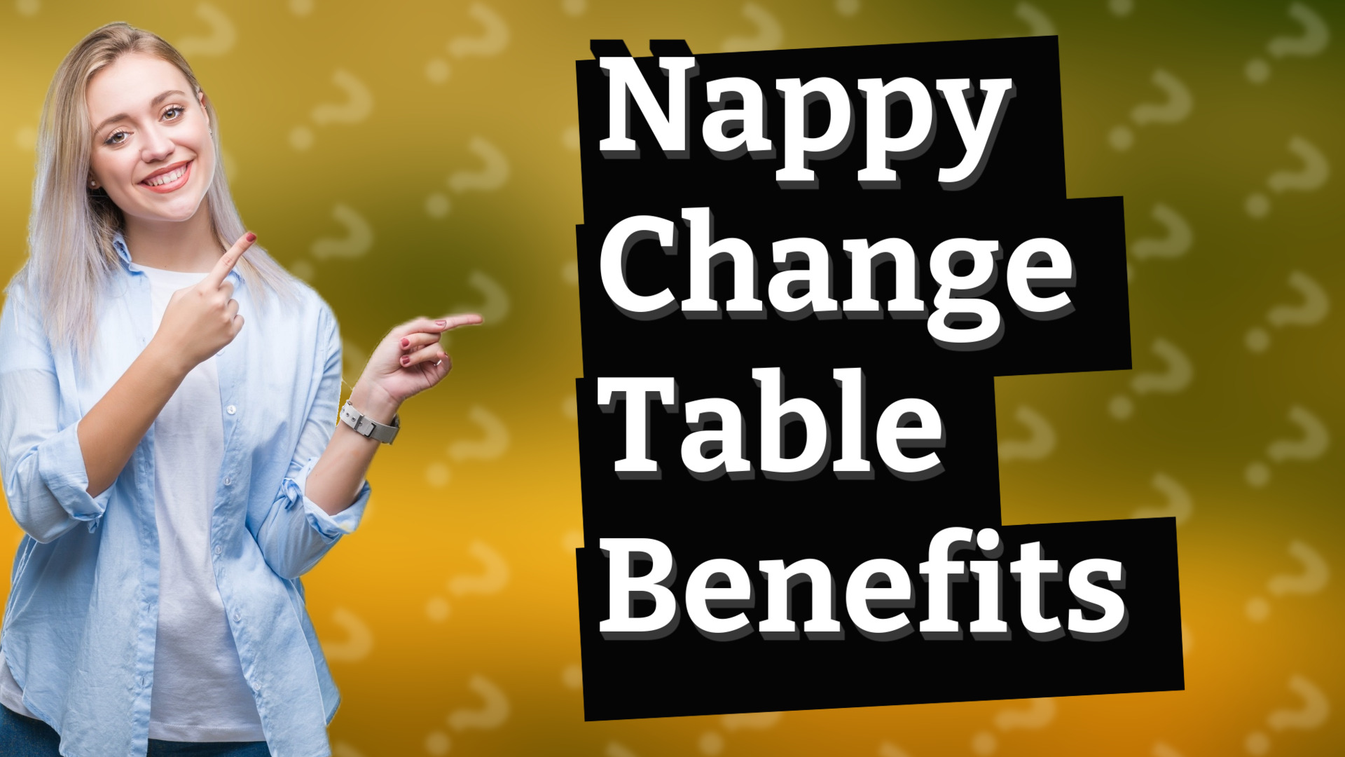 Nappy Change Table Benefits