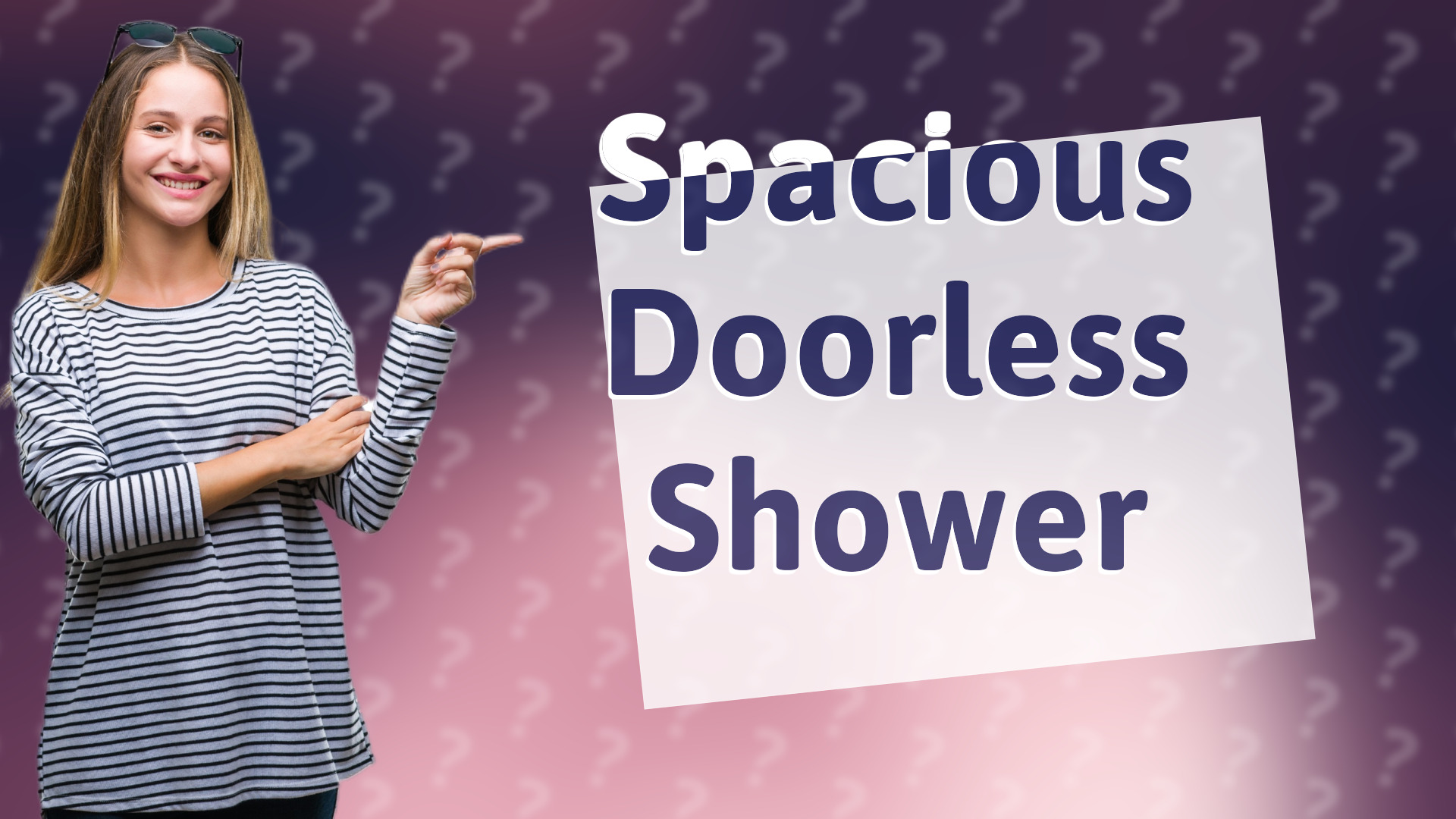 Spacious Doorless Shower