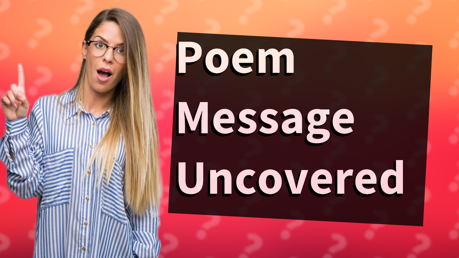 Poem Message Uncovered