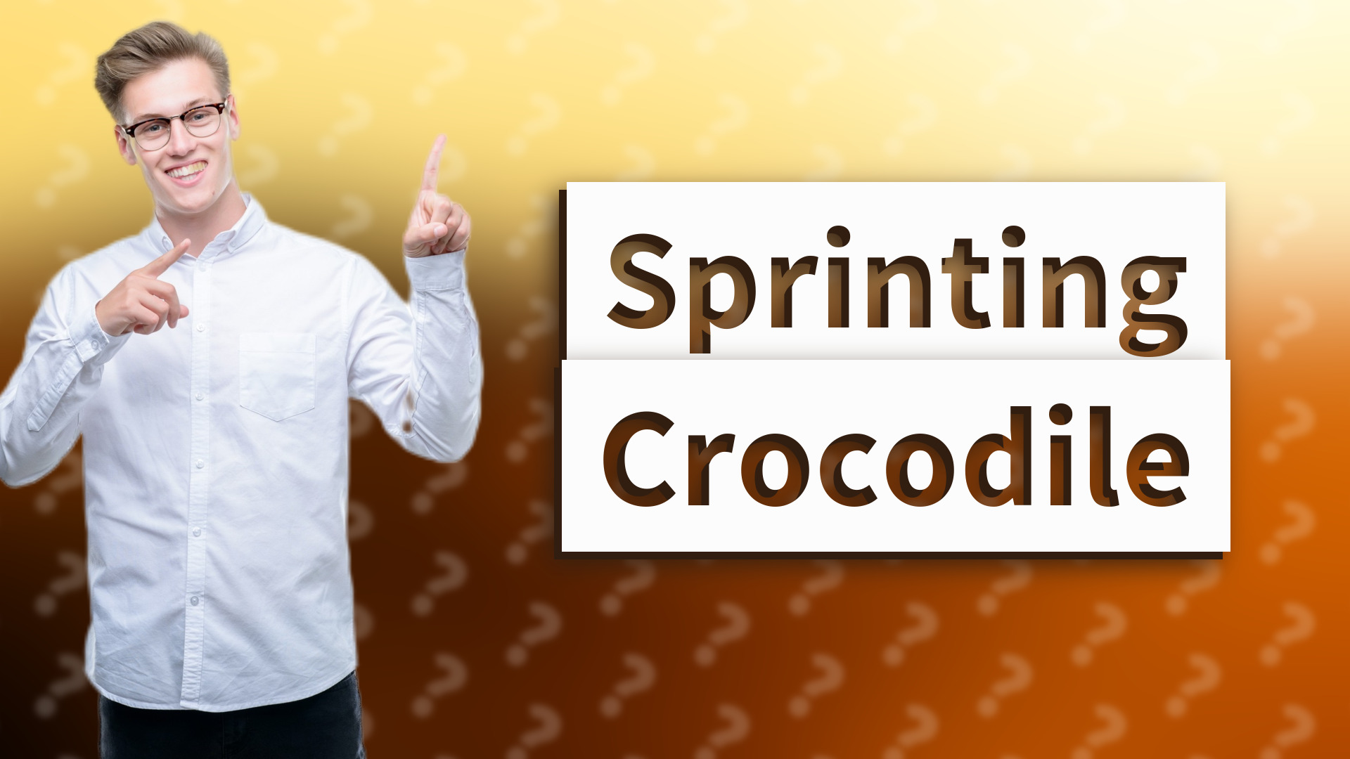 Sprinting Crocodile