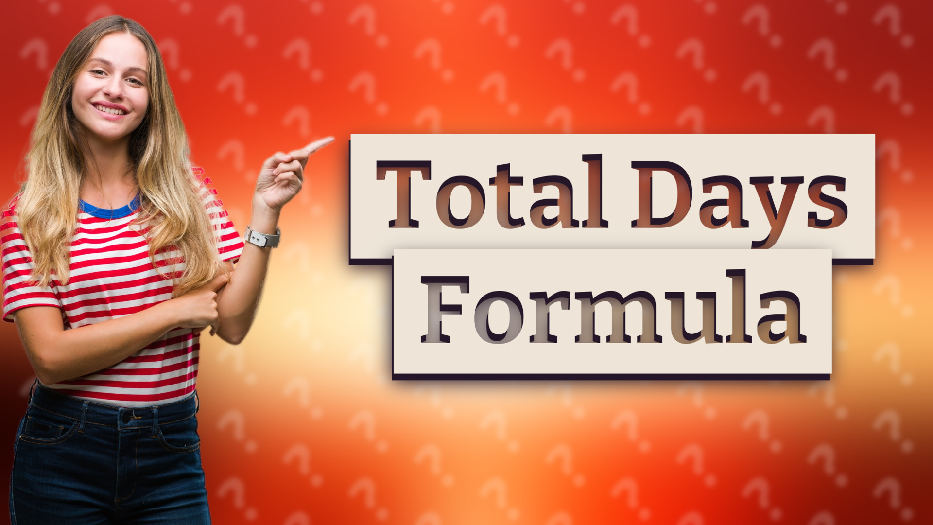 Total Days Formula