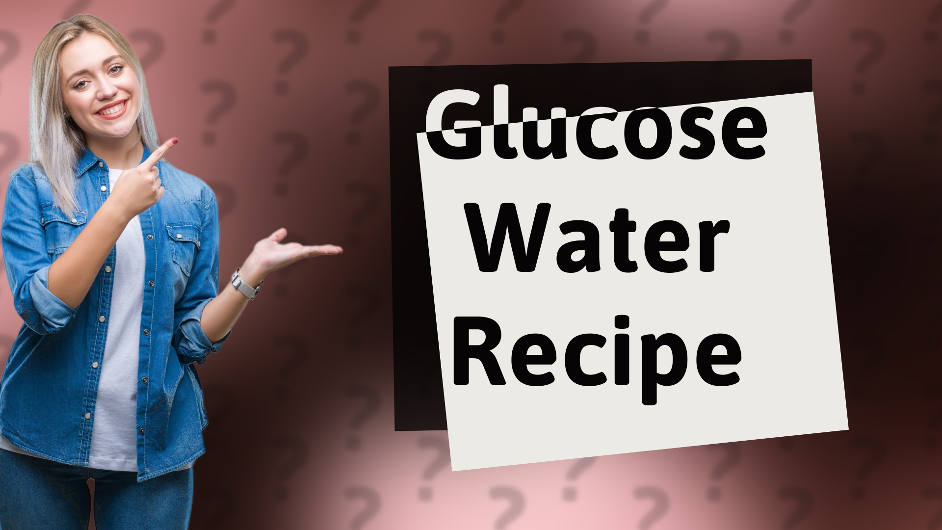 Glucose Water Recipe