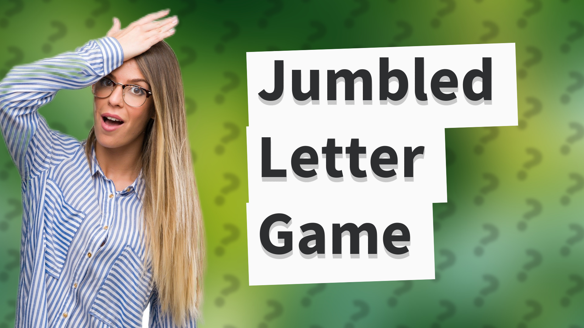 Jumbled Letter Game