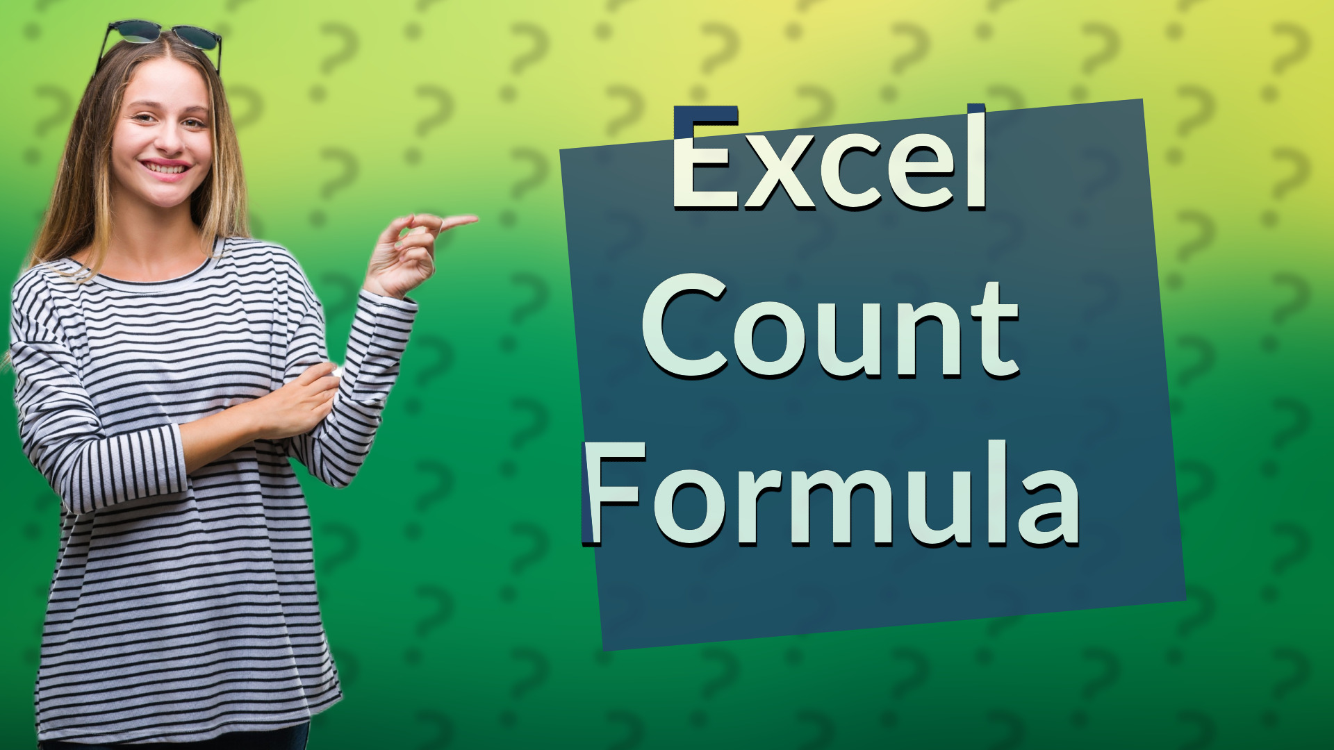 Excel Count Formula