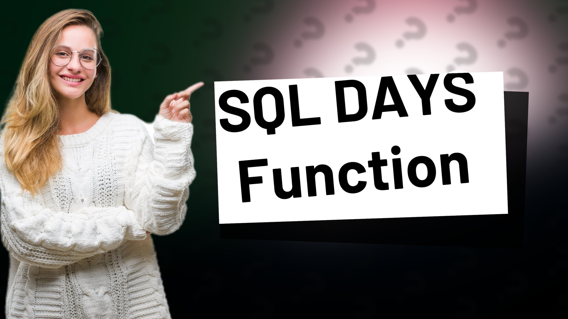 SQL DAYS Function