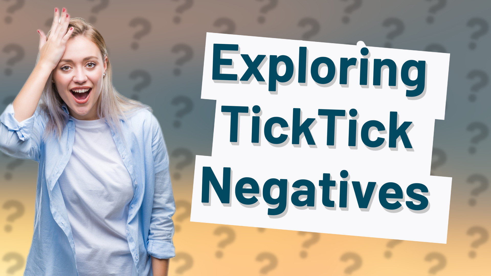 Exploring TickTick Negatives