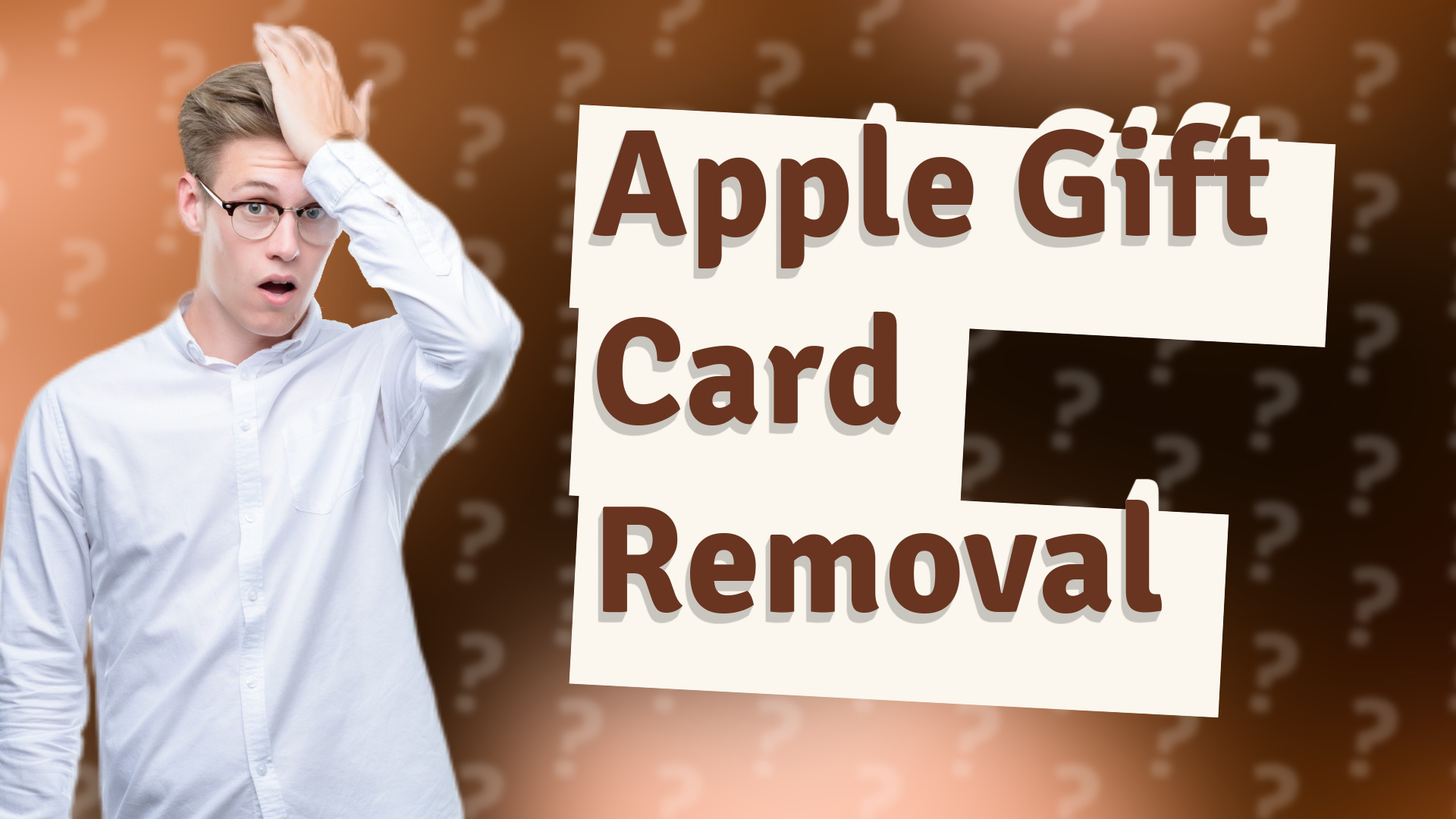 Apple Gift Card Removal