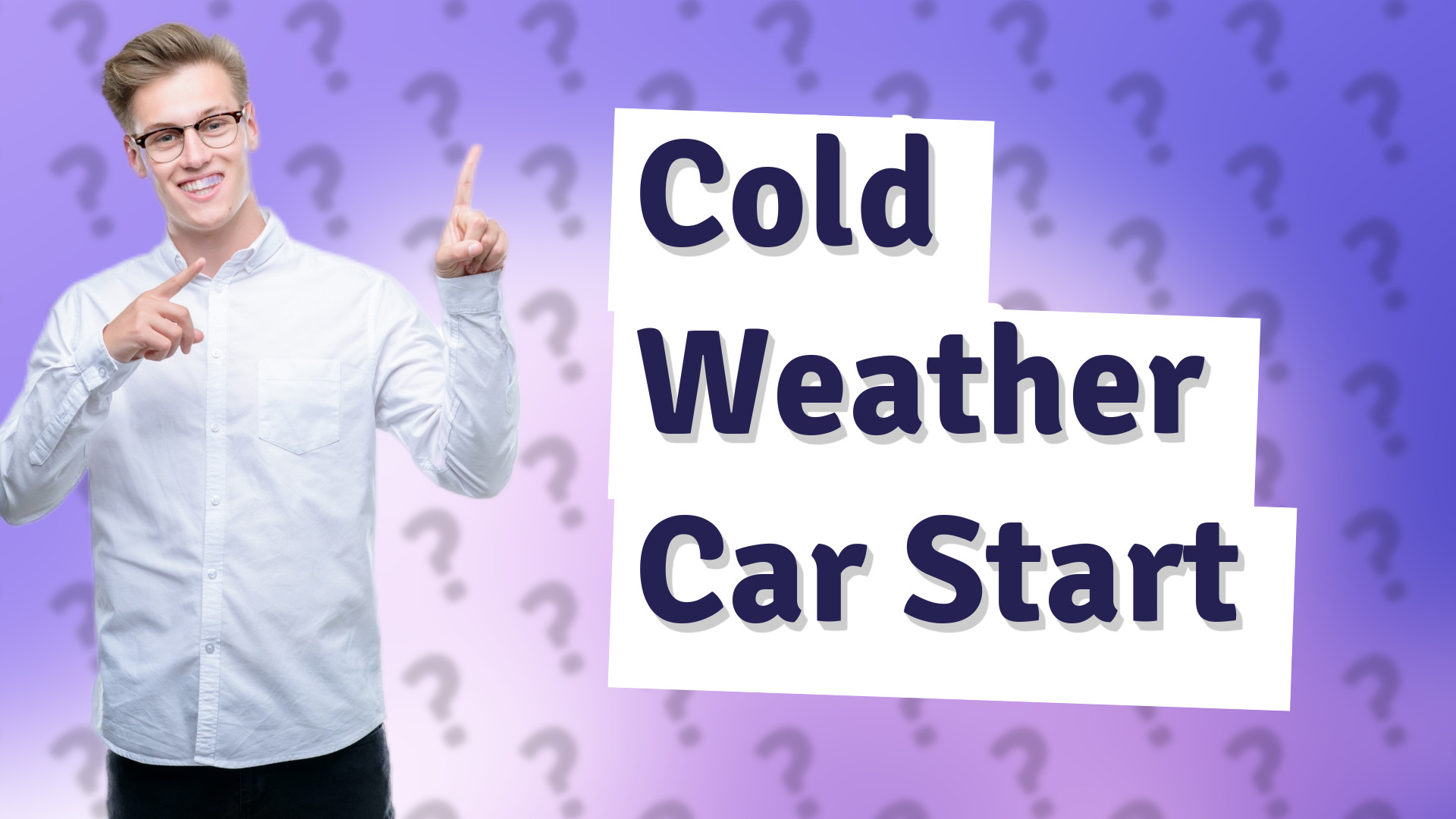 Cold Weather Car Start