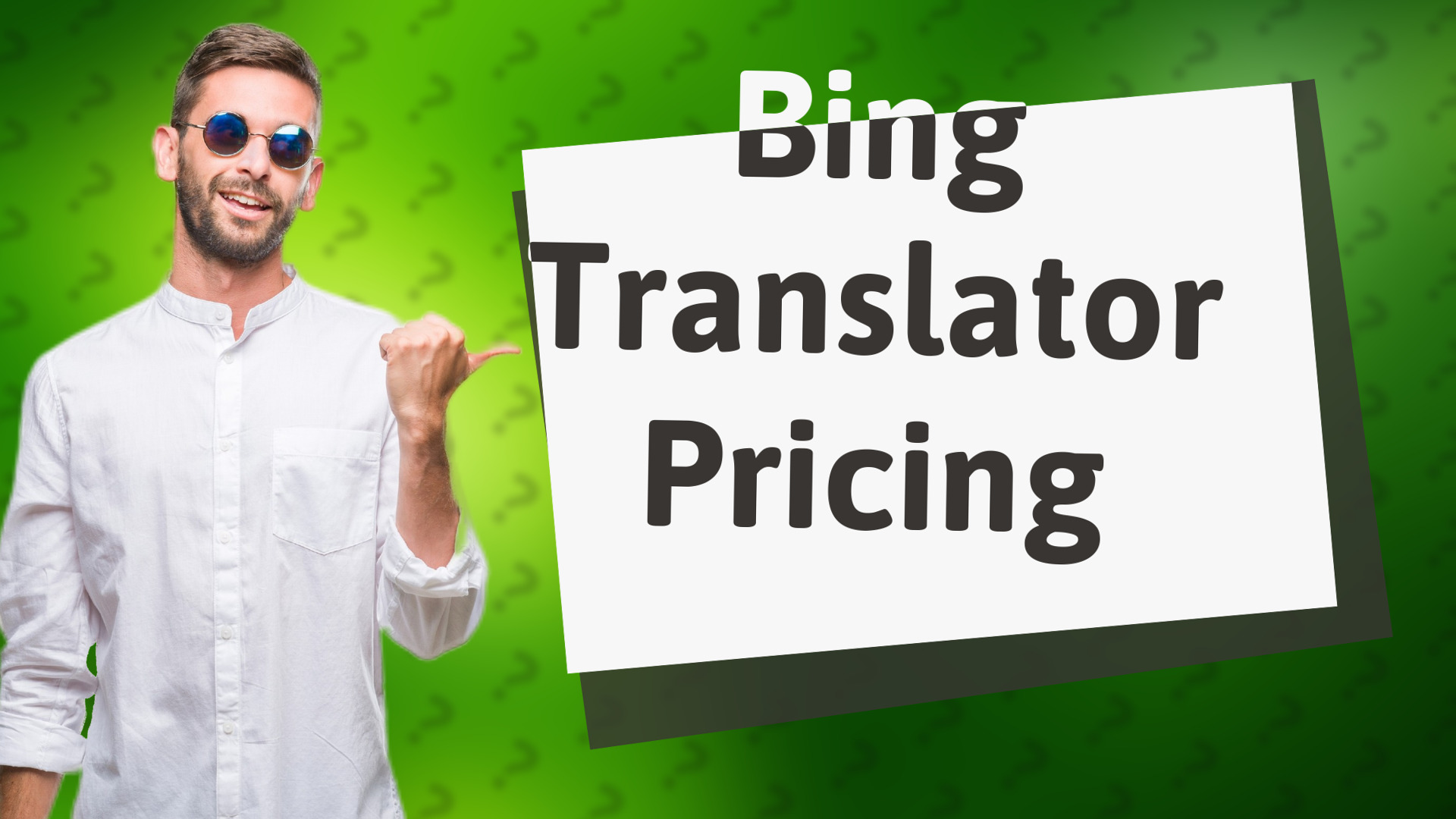 Bing Translator Pricing