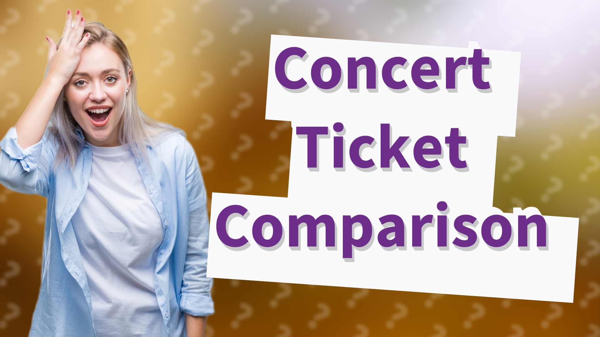 Concert Ticket Comparison