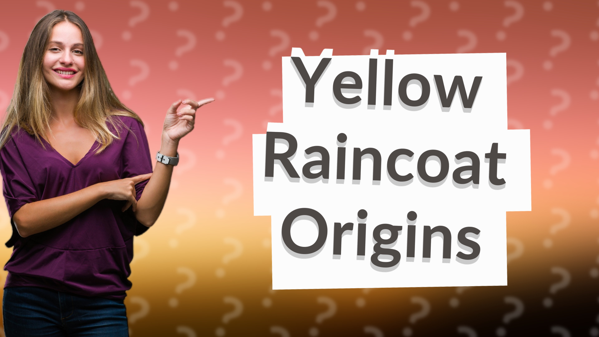 Yellow Raincoat Origins