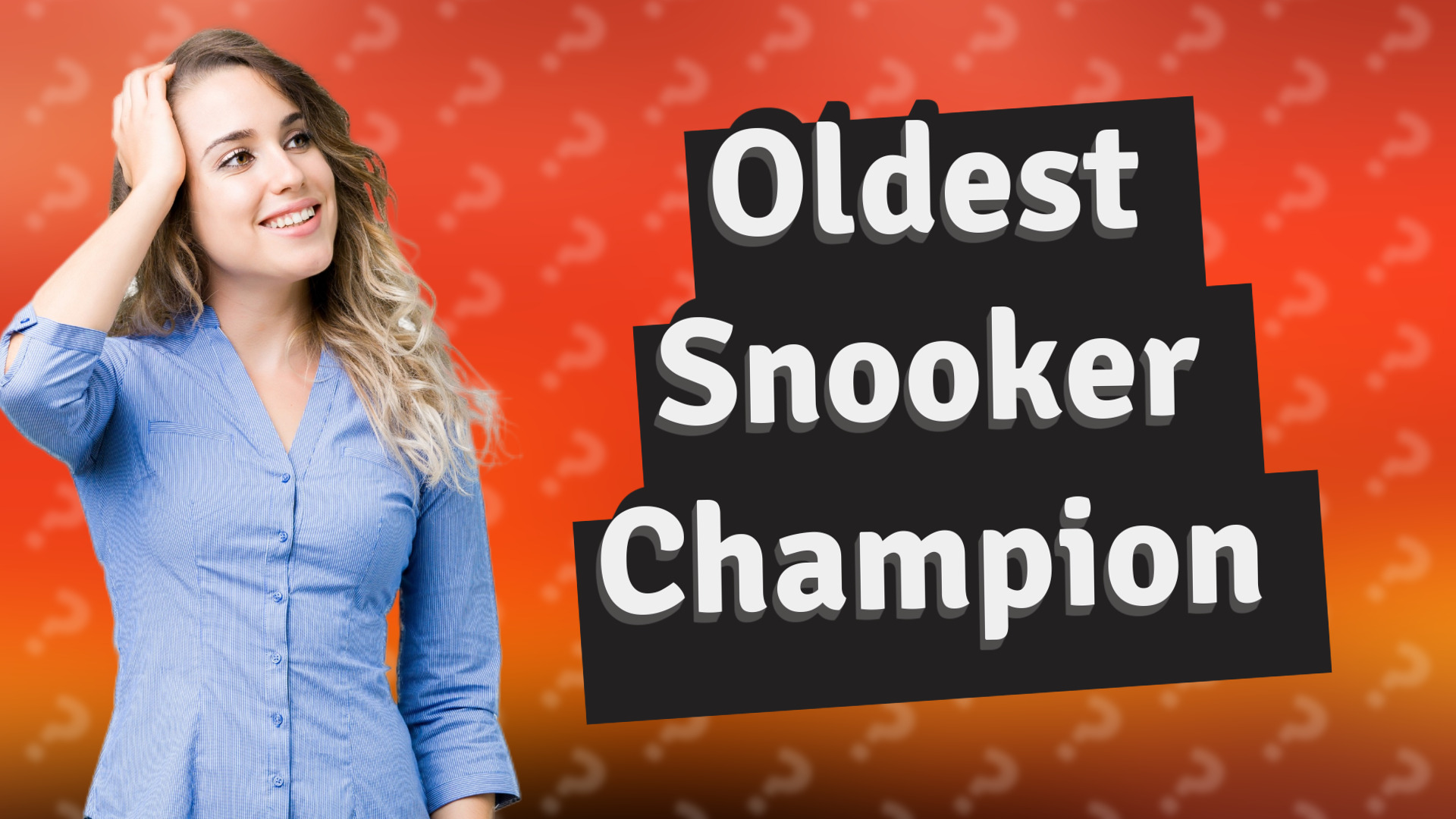 Oldest Snooker Champion