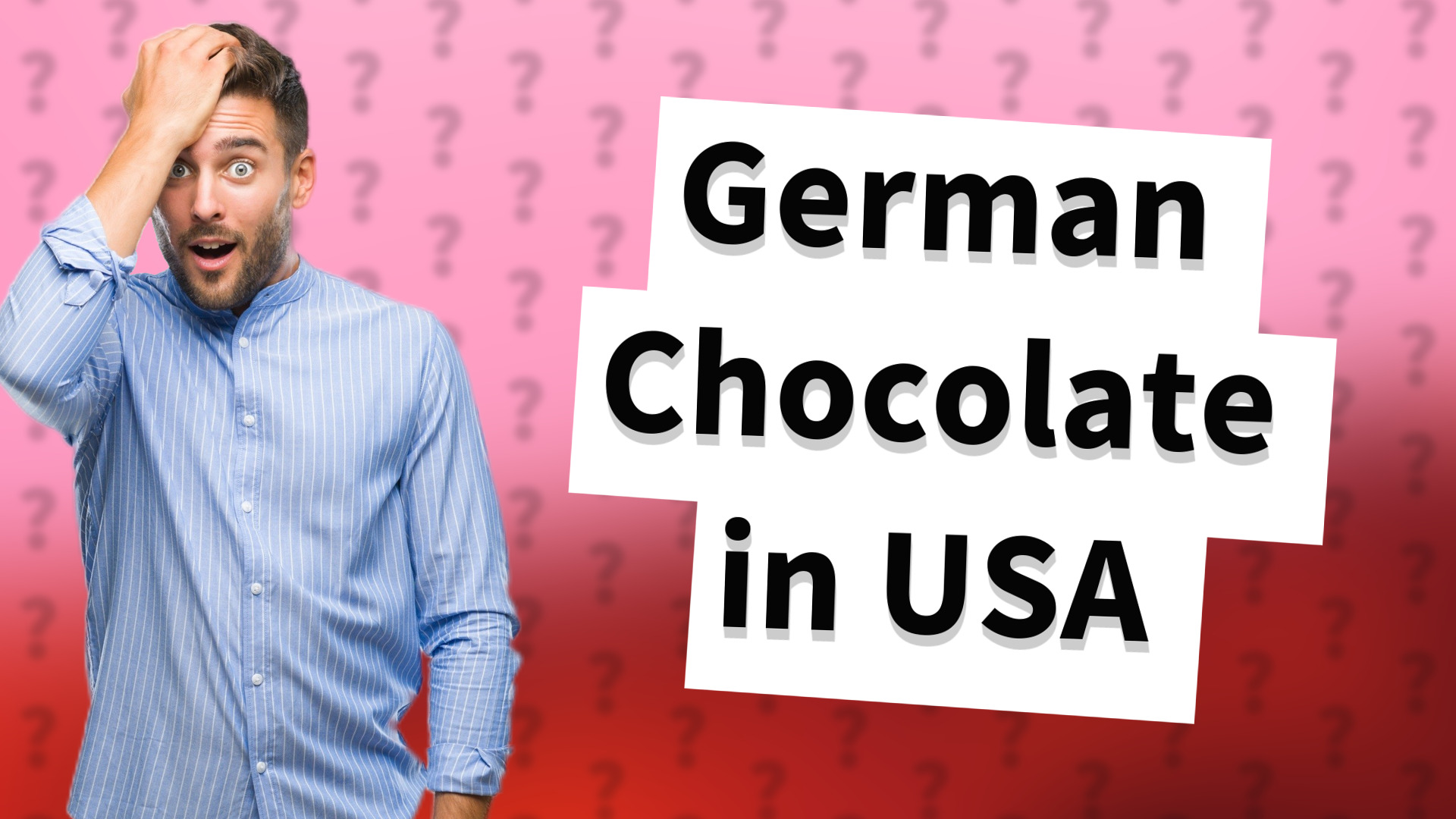 German Chocolate in USA