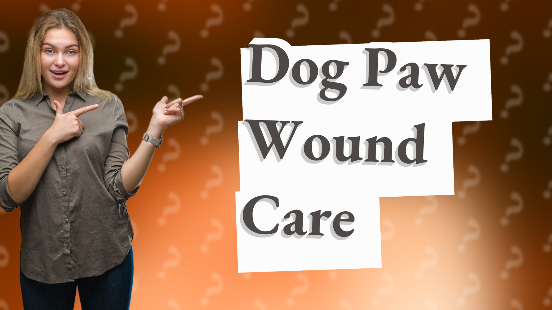 Dog Paw Wound Care