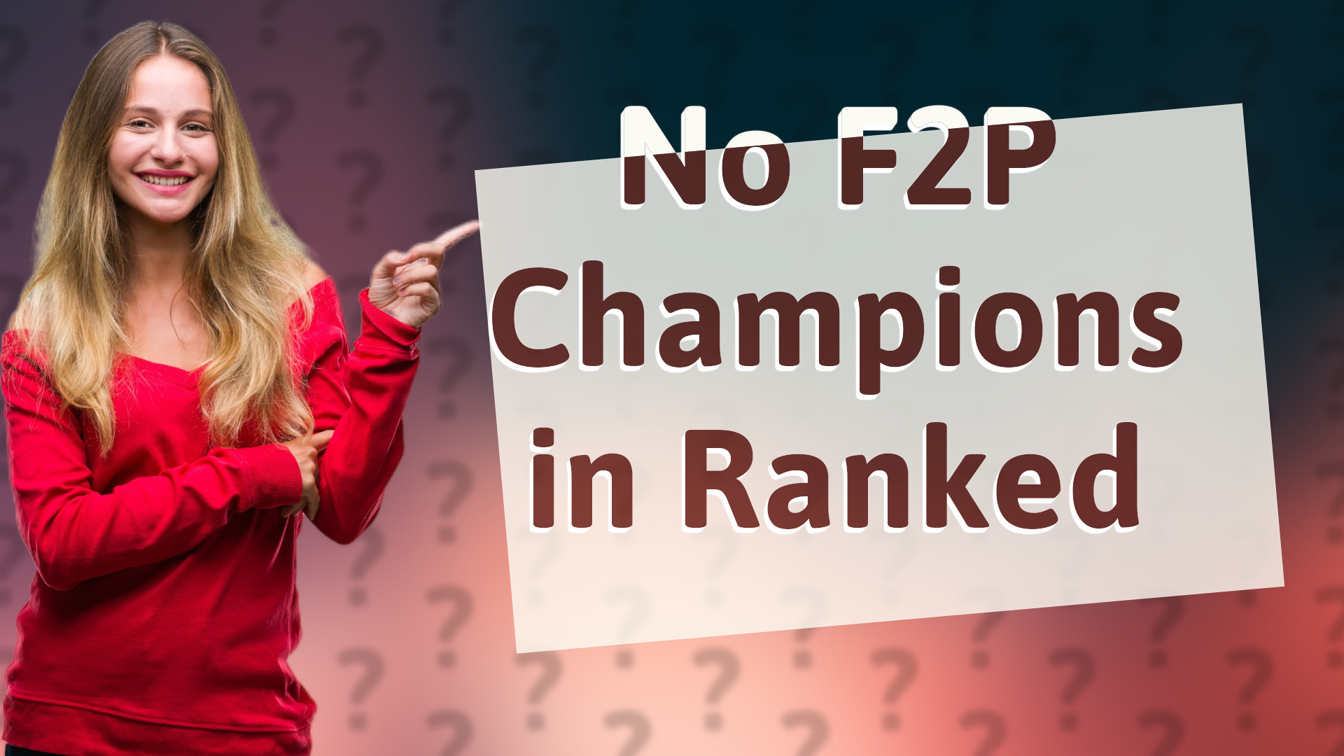 No F2P Champions in Ranked